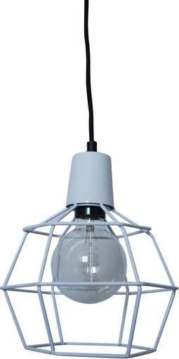 Urban Interiors Wire Hanglamp Wit - Metaal - Ø24