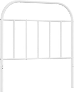vidaXL - Hoofdbord - metaal - wit - 90 - cm