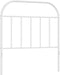 vidaXL - Hoofdbord - metaal - wit - 90 - cm