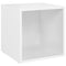 Tv-meubel 37x35x37 cm bewerkt hout wit