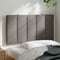 vidaXL - Hoofdbordkussen - 90 - cm - stof - taupe