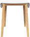 vidaXL - Eettafel - massief - hout - naturel - rubber