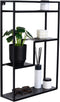 MIKA Wandrek / Keukenrek Metaal Zwart – Industrieel - 45 x 60 x 13 cm - Staal