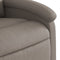 Fauteuil verstelbaar stof taupe