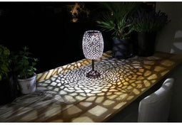 Solar lantaarn - GALIX - G2003 - Koper metaal - Witte LED 10 lumen - H35 cm
