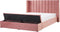 NOYERS - Tweepersoonsbed - Roze - 160 x 200 cm - Fluweel