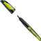 STABILO EASYbuddy - Ergonomische Vulpen - Zwart/Lime - Standaard M Punt Voor Rechtshandigen