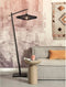 GOOD&MOJO Vloerlamp Zanzibar - Bamboe/Rotan Zwart - 73x55x176cm - Modern - Staande lampen voor Woonkamer - Slaapkamer