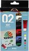 A-Color acrylverf, kleuren assorti, 02 - matt, 6x20ml
