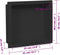 vidaXL - Douchenis - 41x36x10 - cm - matzwart