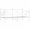 vidaXL - Slaapbank - zonder - matras - 100x190 - cm - staal - wit