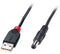 Lindy 70268 - USB A naar DC connector - 5V 1,5 m - Zwart