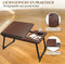 MiRi Laptoptafel – Bedtafel – Bank – Bruin – Inklapbaar – Laptopstandaard – Laptop Verhoger – Ontbijt op bed