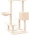 vidaXL - Kattenmeubel - met - sisal - krabpalen - 94,5 - cm - crèmekleurig