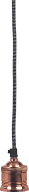 Pomax One - Hanglamp - 1L - Ø7,5x150 cm - E27/40W - blinkend koper