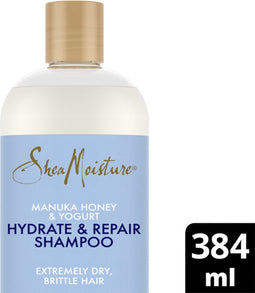 SheaMoisture Hydrate & Repair Shampoo - Manuka Honey & Yoghurt - zonder siliconen en sulfaten - 384 ml