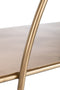J-Line console 2 Planken + Curve - metaal - goud