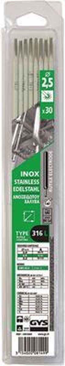 GYS Laselektroden O4.0x450 - Rutiel-basisch - 90 stuks (x90)