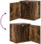 vidaXL - Garagewandkast - bewerkt - hout - gerookt - eiken
