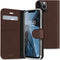 Accezz iPhone 13 Pro - Wallet Softcase Booktype - 3 pashouders - Donkerbruin
