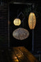 Lumiz Solar Tuinverlichting - Tuinverlichting op zonne energie - Tuinverlichting - Buitenlampjes - Tuinverlichting op zonneenergie - Buitenverlichting - Buitenlamp - Decoratie - Ikat Oval - 40 cm - Goud