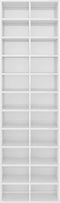 vidaXL - Schoenenkast - 22 vakken - 54x34x183 cm - hoogglans wit