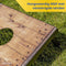 Aerend Cornhole Set - Speelbord 91 x 61 cm - 8 All-weather Bean Bags - Rustiek Ontwerp