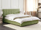 ROCHELLE - Bed opbergruimte - Groen - 160 x 200 cm - Polyester