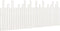 vidaXL - Hoofdbord - wandmontage - 204x3x80 - cm - massief - grenenhout - wit