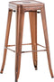Barkruk Vinstra zonder rugleuning, Rood
