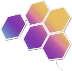 Govee RGBIC Glide Hexa Light Panels - Wandlamp - Bluetooth Wi-Fi - Wit (5 stuks)