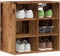 vidaXL - Schoenenkasten - 2 - st - 52x30x50 - cm - oud - houtkleurig