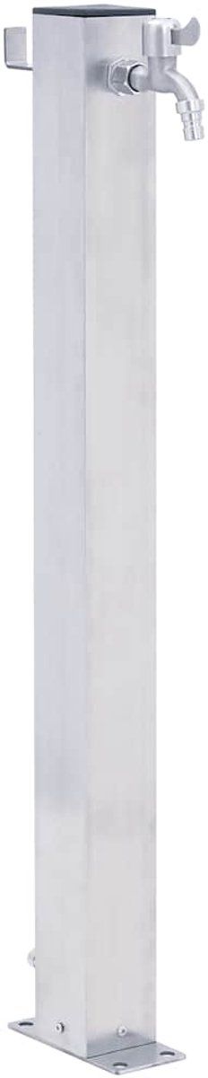 vidaXL - Waterzuil - vierkant - 100 - cm - roestvrij - staal