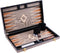Longfield 250543 - Backgammon - Volledige set met dobbelstenen en spelregels - Hout