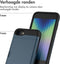imoshion Hoesje Geschikt voor iPhone SE (2022) / SE (2020) / 8 / 7 Hoesje - Ruimte voor 2 pasjes - imoshion Backcover met pasjeshouder - Donkerblauw