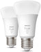 Philips Hue White E27 - Slimme LED-lampen 800 lumen - Warmwit licht (2 stuks)