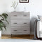 vidaXL - Dressoir - 69,5x34x90 - cm - bewerkt - hout - grijs - sonoma - eikenkleurig