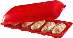 Emile Henry - Baguettesvorm - Bakt 5 stokbroden van 18 cm - Keramisch - Grand Cru