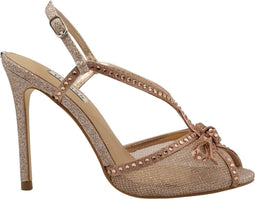 Guess Adalet - Dames Pumps - Peeptoe met strik en glitters - Rosé