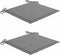 vidaXL - Tuinstoelkussens - 2 - st - 50x50x3 - cm - stof - grijs