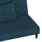 vidaXL - Slaapbank - 2-zits - met - 2 - kussens - fluweel - blauw
