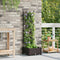 vidaXL - Tuinbak - met - Trellis - Bruin - 40x40x125,5 - cm
