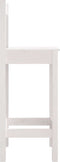 vidaXL - Barstoelen - 2 - st - 40x41,5x112 - cm - massief - grenenhout - wit