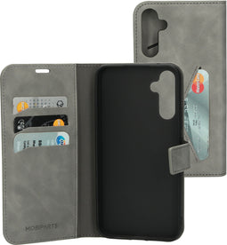 Mobiparts Galaxy A34 (2023) 5G - Classic Wallet Case - Ruimte voor pasjes - Granite Grey