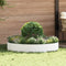 vidaXL - Tuinplanten - 5 - stuks - Wit - 120x120x20 - cm - Staal