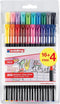 edding 1200 - Viltstiften - Set van 20 kleuren in etui - 1 mm ronde punt - back to school