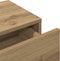 vidaXL - Wandschap - met - lades - 60x26,5x15 - cm - bewerkt - hout - artisanaal - eiken
