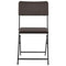 vidaXL - Tuinstoelen - inklapbaar - 4 - st - HDPE - en - staal - bruin