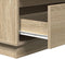 vidaXL - Nachttafel - met - LED - in - Sonoma - Eik - - - 71x34,5x75 - cm - - - Geengineerd - Hout