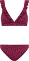 SHIWI Bobby - Dames Bikini - Leopard met ruches - Paars - maat 36